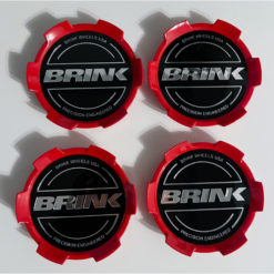  Center Cap Detail Trim (Set of Four in Red) 
